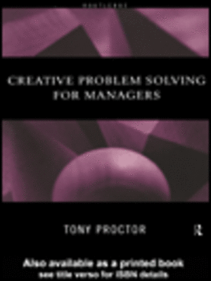 Creative Problem Solving for Managers - ebook